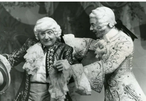 Jean Richard et Georges Guetary dans " Monsieur Pompadour"