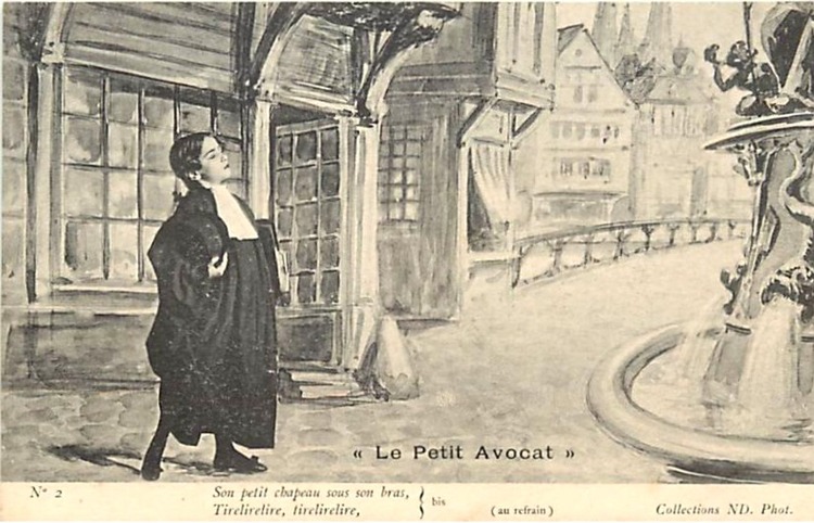 Le Petit avocat (série cpa des frères Neurdein. Circa 1903). 
