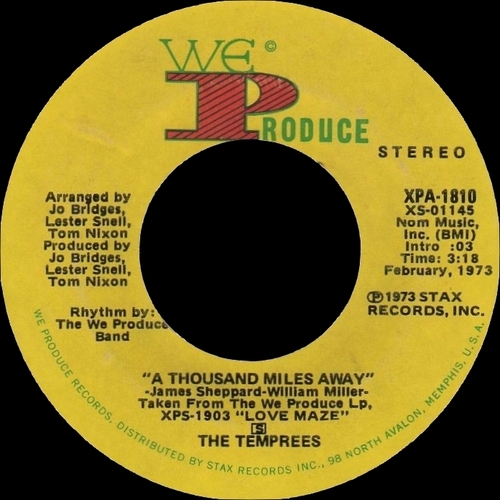 The Temprees : Album " Love Maze " We Produce Records XPS-1903 [ US ]