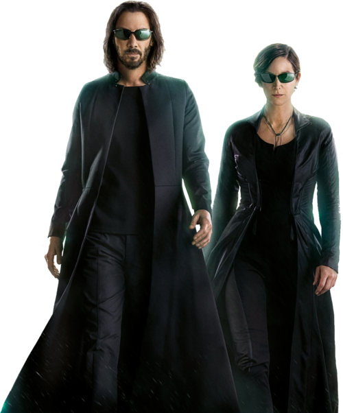 Keanu Reeves et Carrie-Anne Moss dans "Matrix Resurrections" - Sortie le 22 décembre 2021 au cinéma
