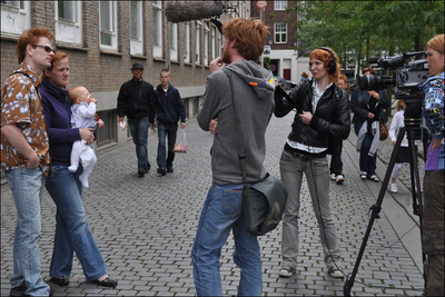 scenery cameraman filming scenery