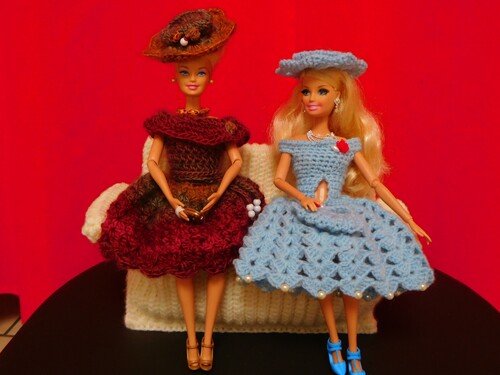 Canapé 2 places au crochet pour Barbie