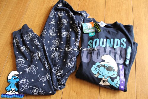 Pyjama bleu foncé Schtroumpf "Sounds Good" 2023