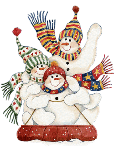 Bonhommes de neige Noël 1