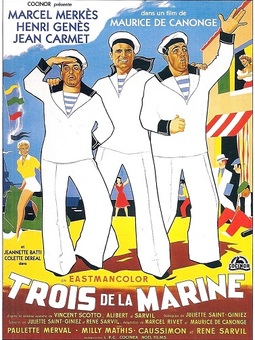 LES TROIS DE LA MARINE BOX OFFICE FRANCE 1957