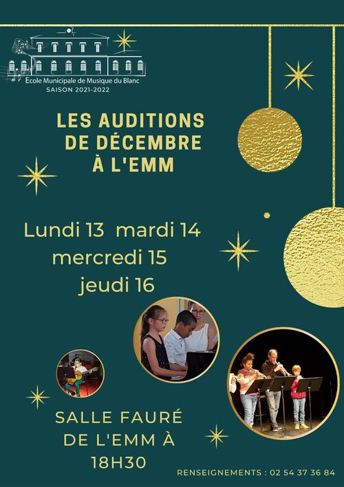 Auditions de décembre