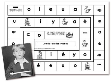 Jeu de l'oie des syllabes