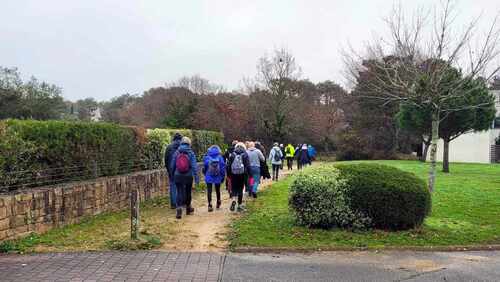 Rando à Saint Philibert le 14 12 2023 . 25 randonneurs ont marché 12,400km par un temps humide et gadouilleux !!!!