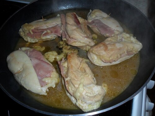 *** Filets de poulet roulés au jambon et au fromage ***