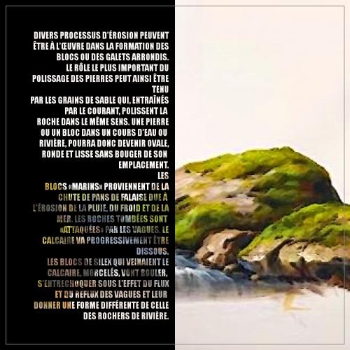 Dessin et peinture - vidéo 3393 : Comment peindre blocs, rochers, cailloux, le long d'une rivière ? Huile ou acrylique.