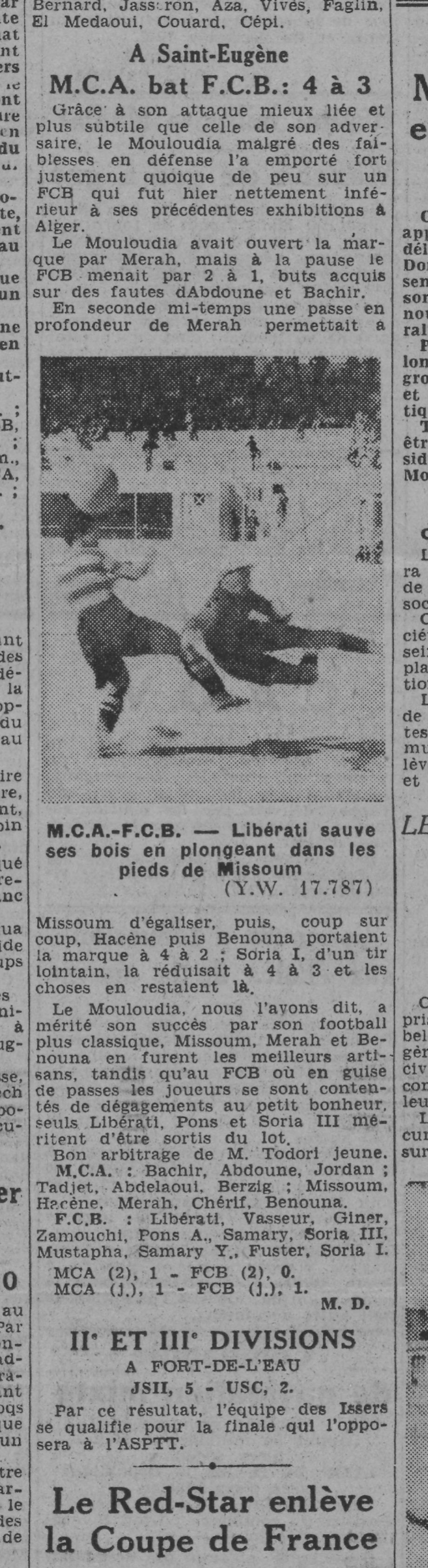 D 17.5.1942  St Eugène MCA-FC Blida 4-3