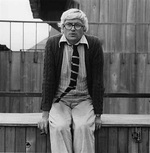 --- Source  : barryraphael.wordpress.com_ - 1976 - David Hockney par R. Mapplethrpe - image / photo pouvant être protégée par Copyright ou autre ---