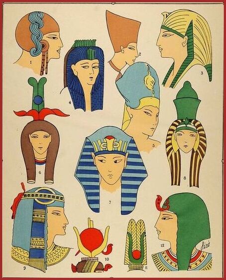LES COIFFURES EGYPTIENNES