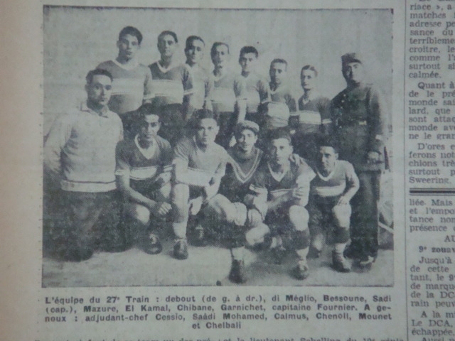 el kamal (usma) et chlbabi (mca) avec leur équipe militaire