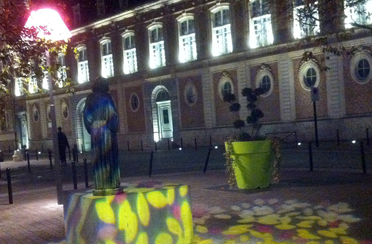Balade nocturne « Promenade des arts », à Valenciennes