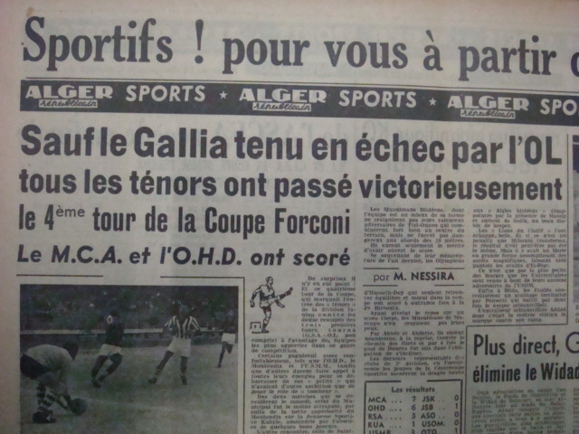 Dim 4.11.1951 Coupe Forconi MCA-JSK 7-0