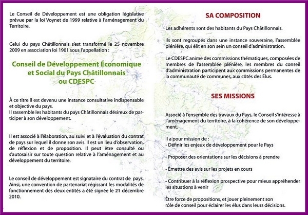 Assemblée Générale 2018 du Conseil de Développement Economique et Social du Pays Châtillonnais (CDESPC)
