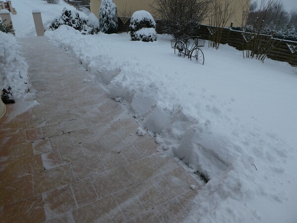 1er mars, ce matin c'était tout blanc !