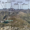 Panorama annoté depuis le sommet du pic Sud de Chabarrou ou pic Alphonse Meillon (2930 m.)
