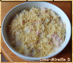 Gratin de Chou-fleur au Jambon