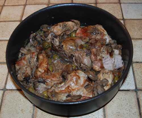 Lapin Aux Champignons & Aux Olives