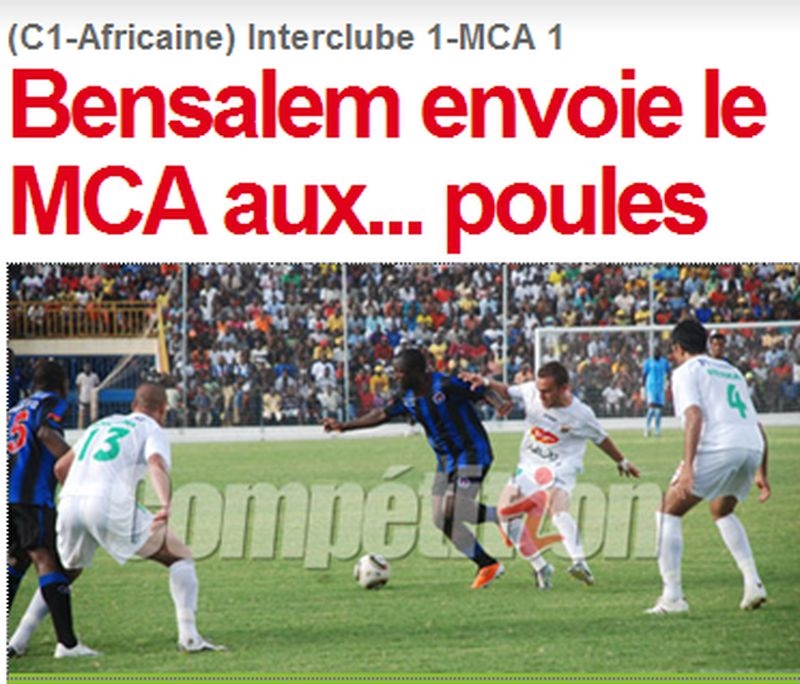 Sam 23.4.2011 Desportivo interclub Luanda-MCA 1-1