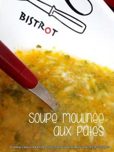 Soupe moulinée rapide