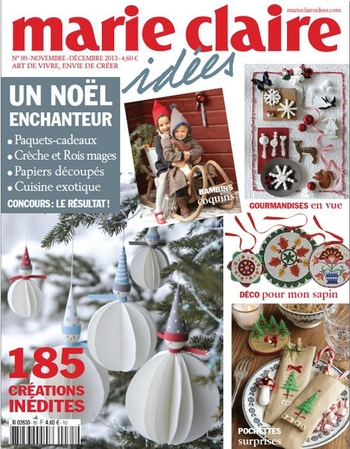 marie claire idées Noël N°99 nov déc 2013