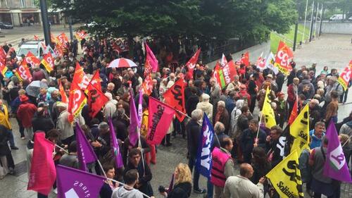 Compte-rendu journée de grèves et de manifestations du 23 juin 2016 en Finistère selon Ouest-Francee
