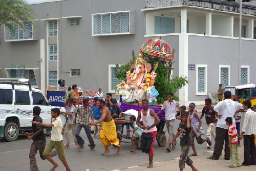 Ganesh à l'eau