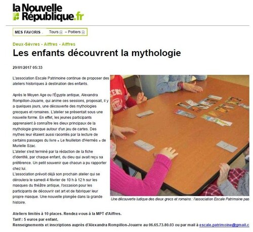 Anciens articles sur ateliers