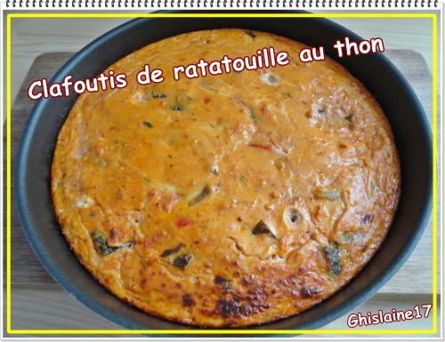 Clafoutis de ratatouille au thon