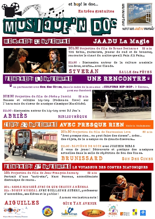 Musique'n doc novembre