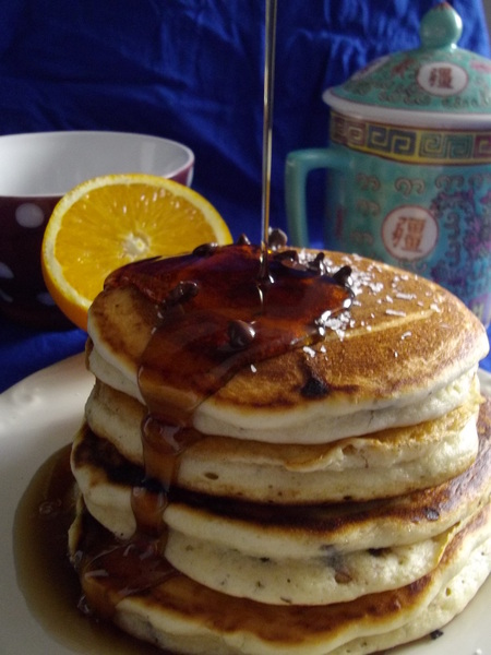 Coconut Chocolate Chip Pancake