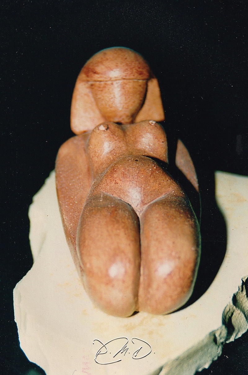 Terre chamottée cuite et patinée