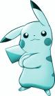 Pikachu coloré en cyan (180)