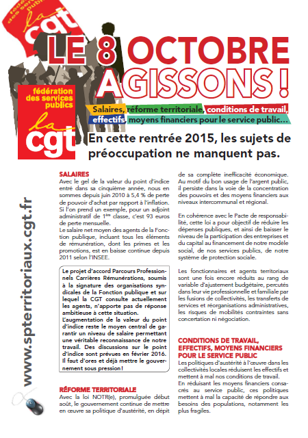 Le tract de la CGT