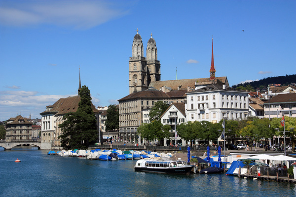 Zurich - les martinets de la cathédrale