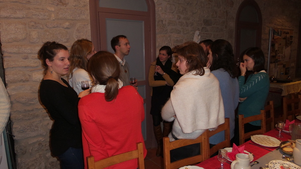 Repas festif avec les jeunes de la session " Stella Maris" le 31 décemmbre