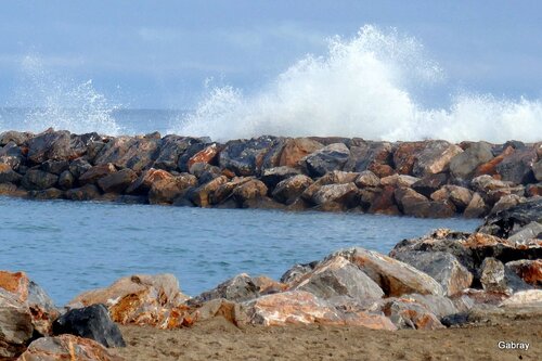 Le Barcarès : la mer en colère