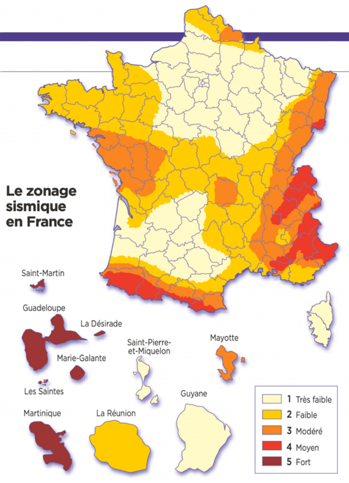 Les tremblements de terre en France.