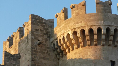 La lumière de l'après-midi à Rhodes