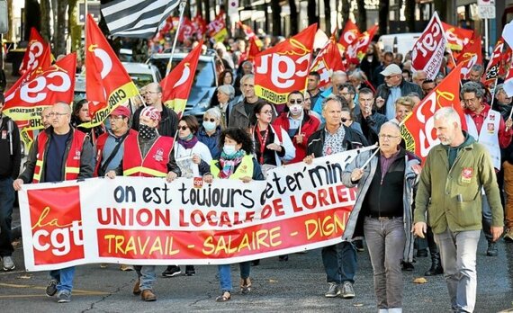 À Lorient, 800 personnes dans la rue pour les salaires et les pensions  (LT.fr-5/10/21-17h47)