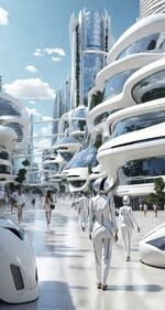 books futuristic city 