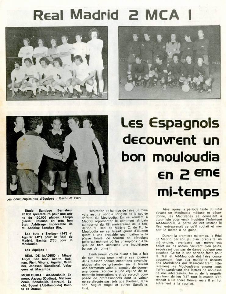 N° 7 Avril-Mai 1977 Le Doyen spécial Tournoi Real Madrid avec Argentine, Iran et MCA