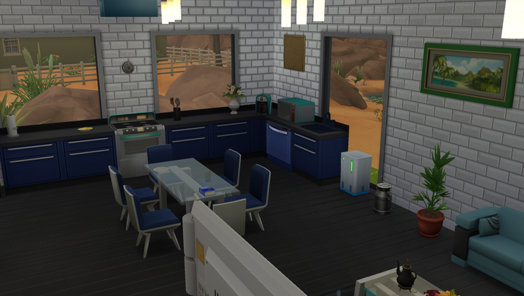 Sims 4  : Une demeure mi-loft mi-maison 