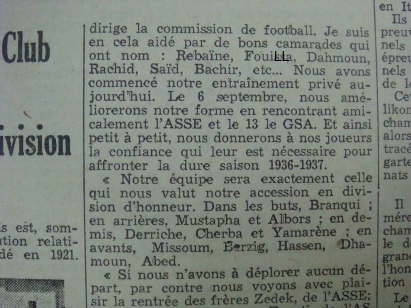 Le MCA BENJAMIN DE LA DIVISION D\'HONNEUR