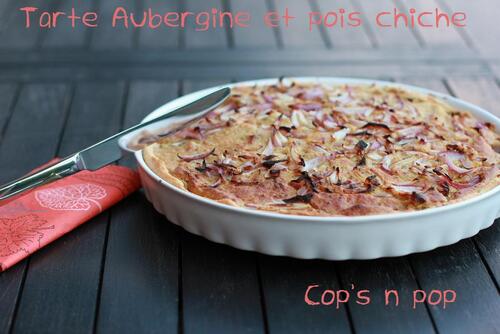 Tarte d'aubergine et pois chiche