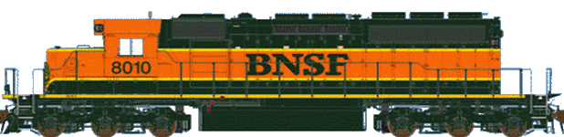 SD 40 BNSF 8010 gauche