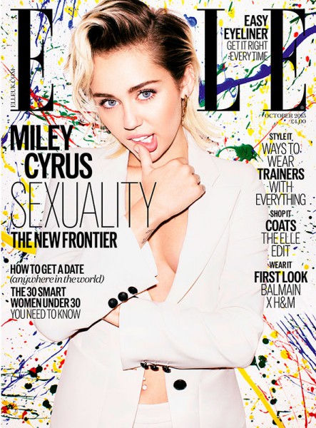 Miley Cyrus September 2015 Cover Star ELLE UK COVERMatt Irwin